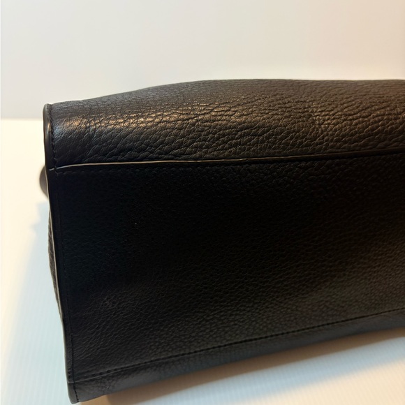 Tory Burch Gemini Link Leather Tote Bag Black 43676 Authentic EUC - Picture 13 of 17